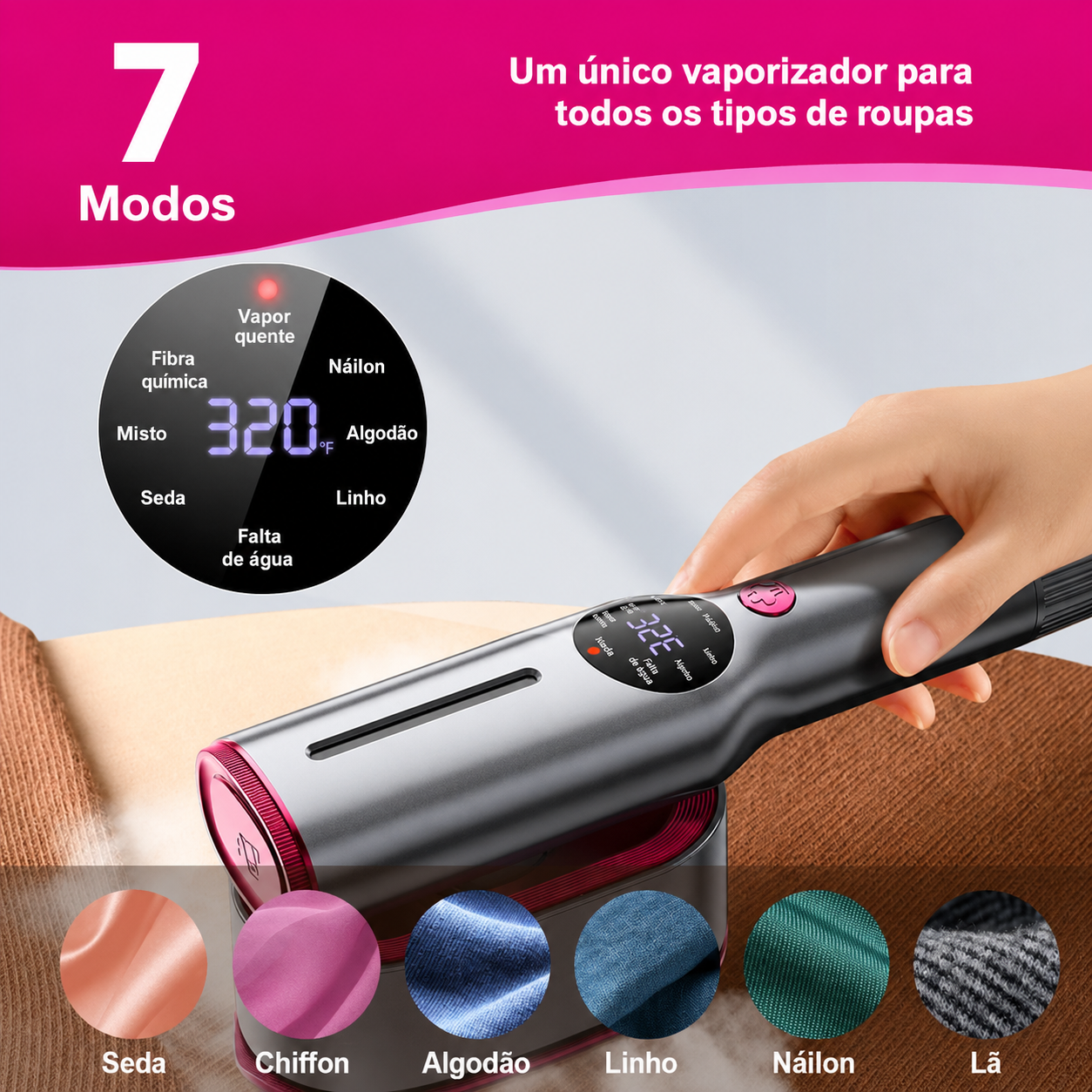 Dr Flash Vaporizador 2 Em 1 Para Roupas 1200w