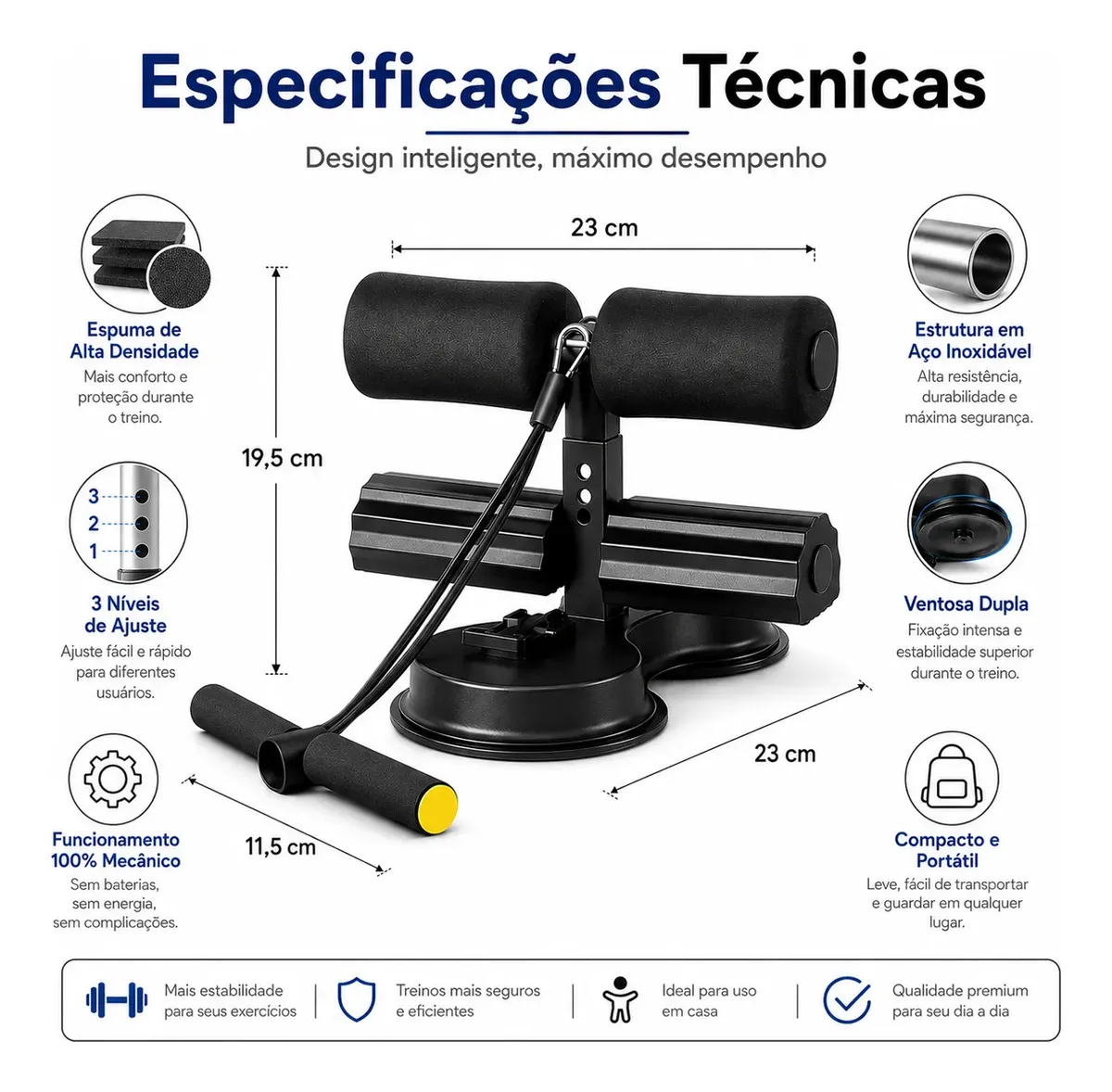 Aparelho Abdominal com Ventosa V2 Super Resistente — detalhe 4