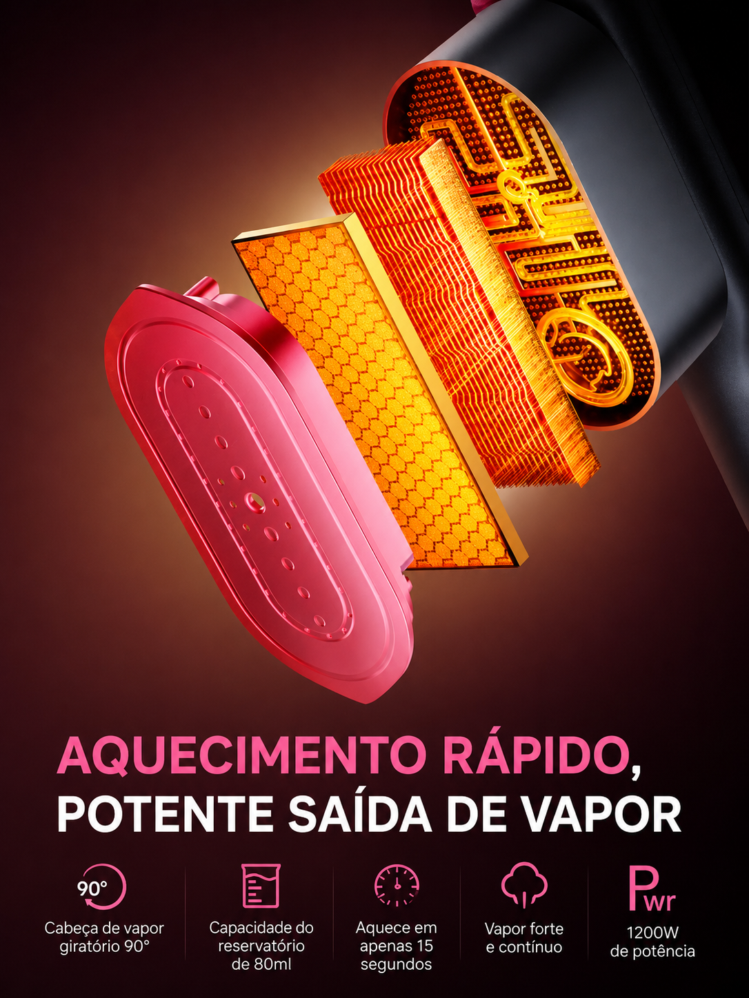 Dr Flash Vaporizador 2 Em 1 Para Roupas 1200w